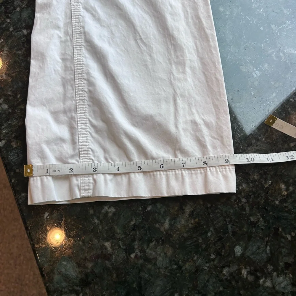 Vintage Y2K Banana Republic Low Rise Flare/Wide Leg 100% cotton pants. 8 Long - Picture 13 of 16